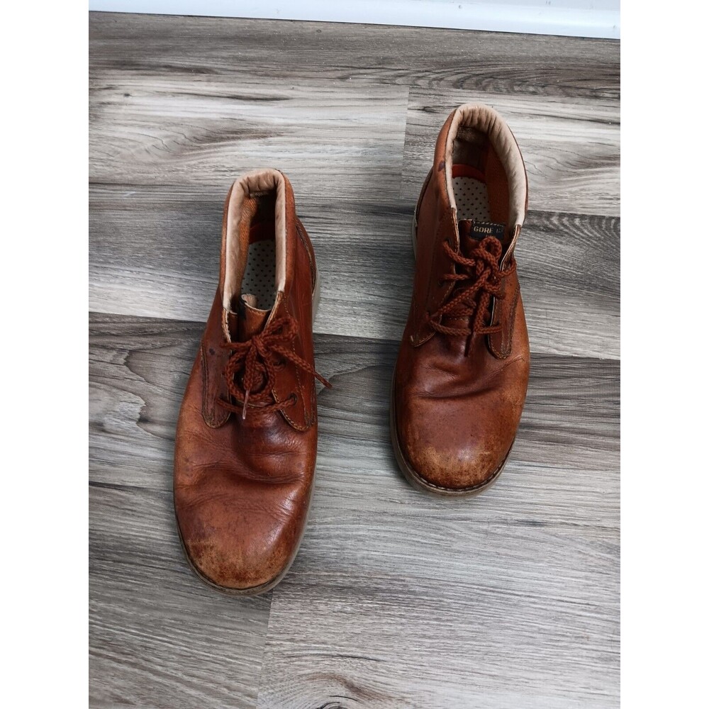 ROCKPORT Ankle Shoes Men's 11 Brown Leather Boots Vibram Morflex